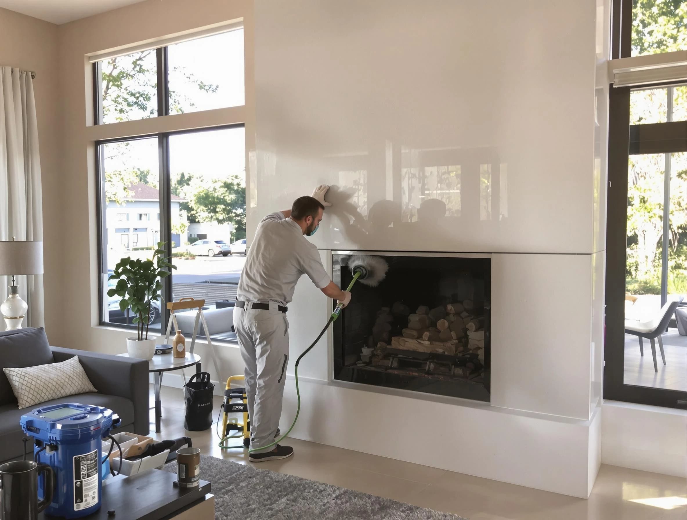 Rahway Chimney Sweep performing thorough soot removal in Rahway, NJ