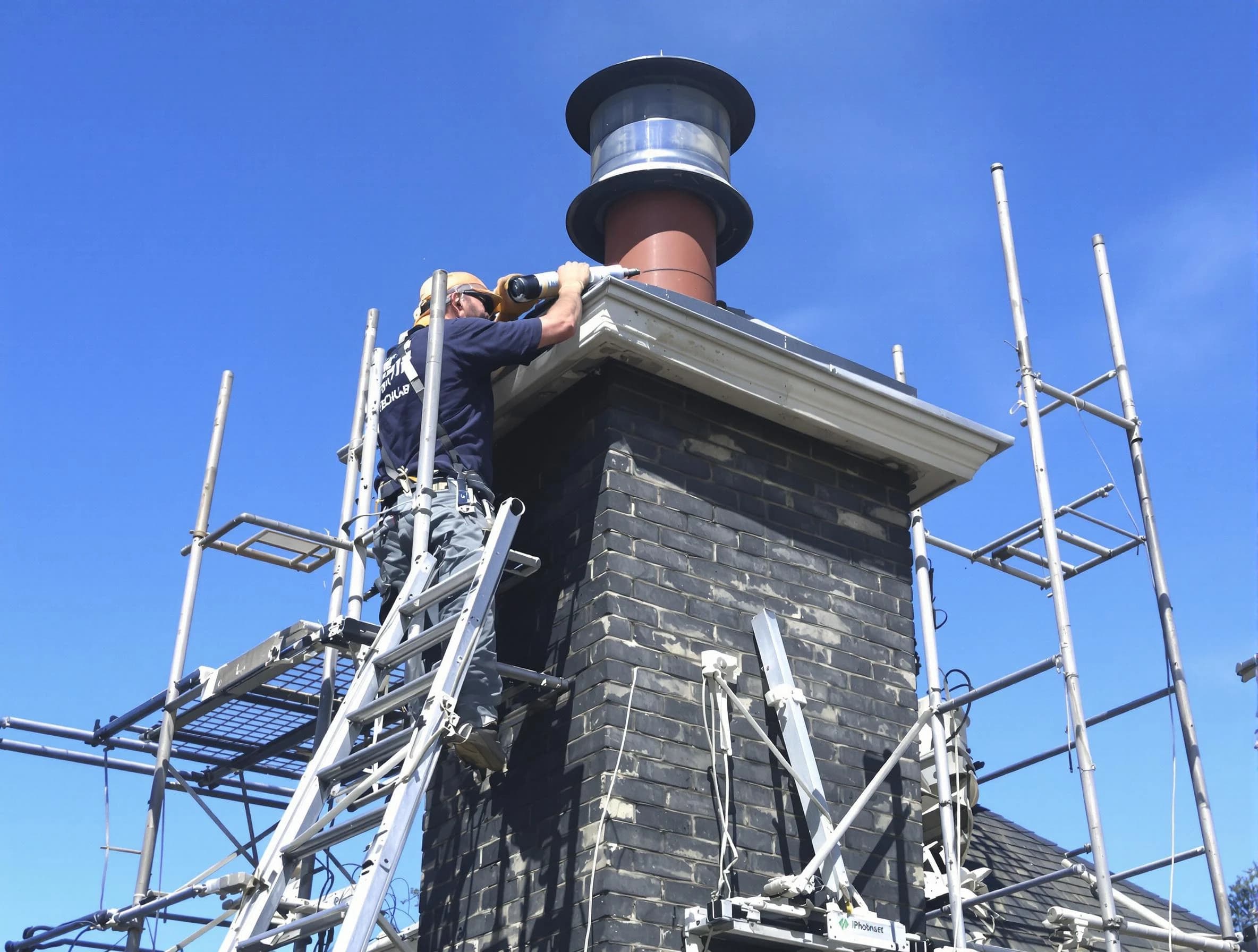 Sturdy chimney crown finished by Rahway Chimney Sweep in Rahway, NJ