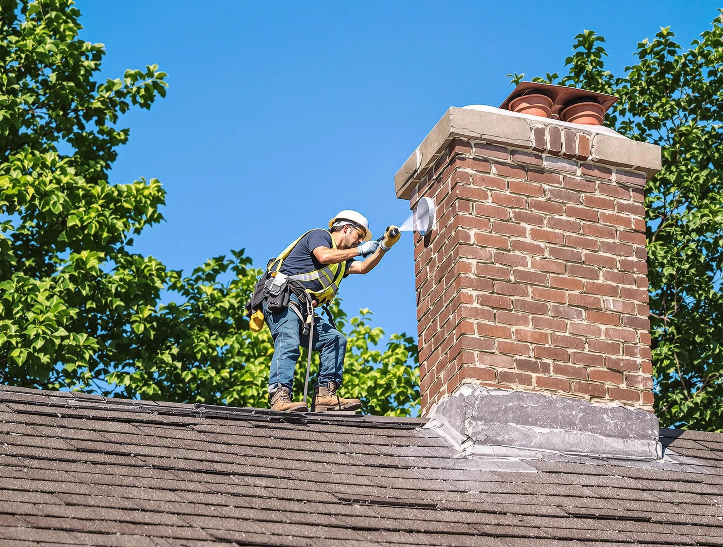 Rahway Chimney Sweep performing an inspection with advanced tools in Rahway, NJ