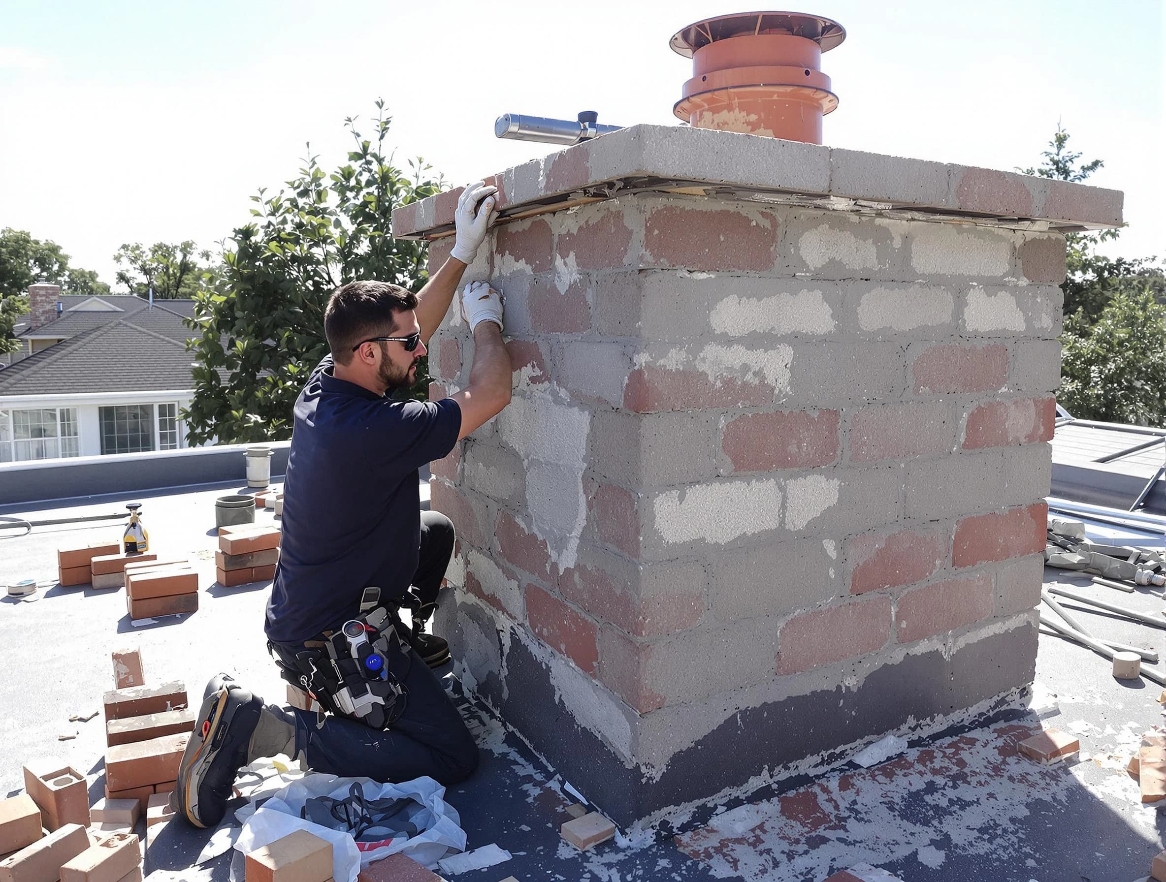 Advanced chimney repair process by Rahway Chimney Sweep in Rahway, NJ