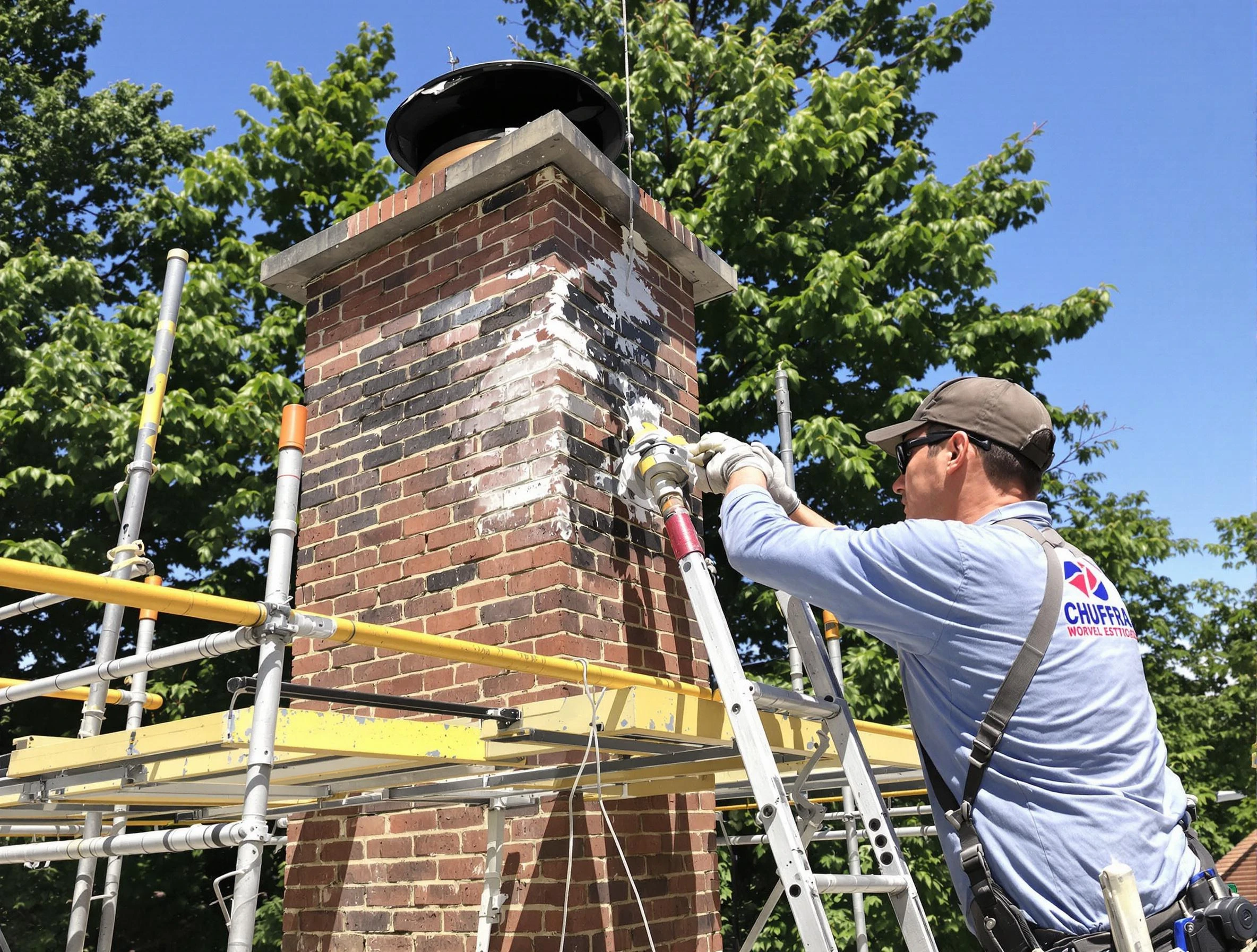 Structural chimney repair by Rahway Chimney Sweep in Rahway, NJ
