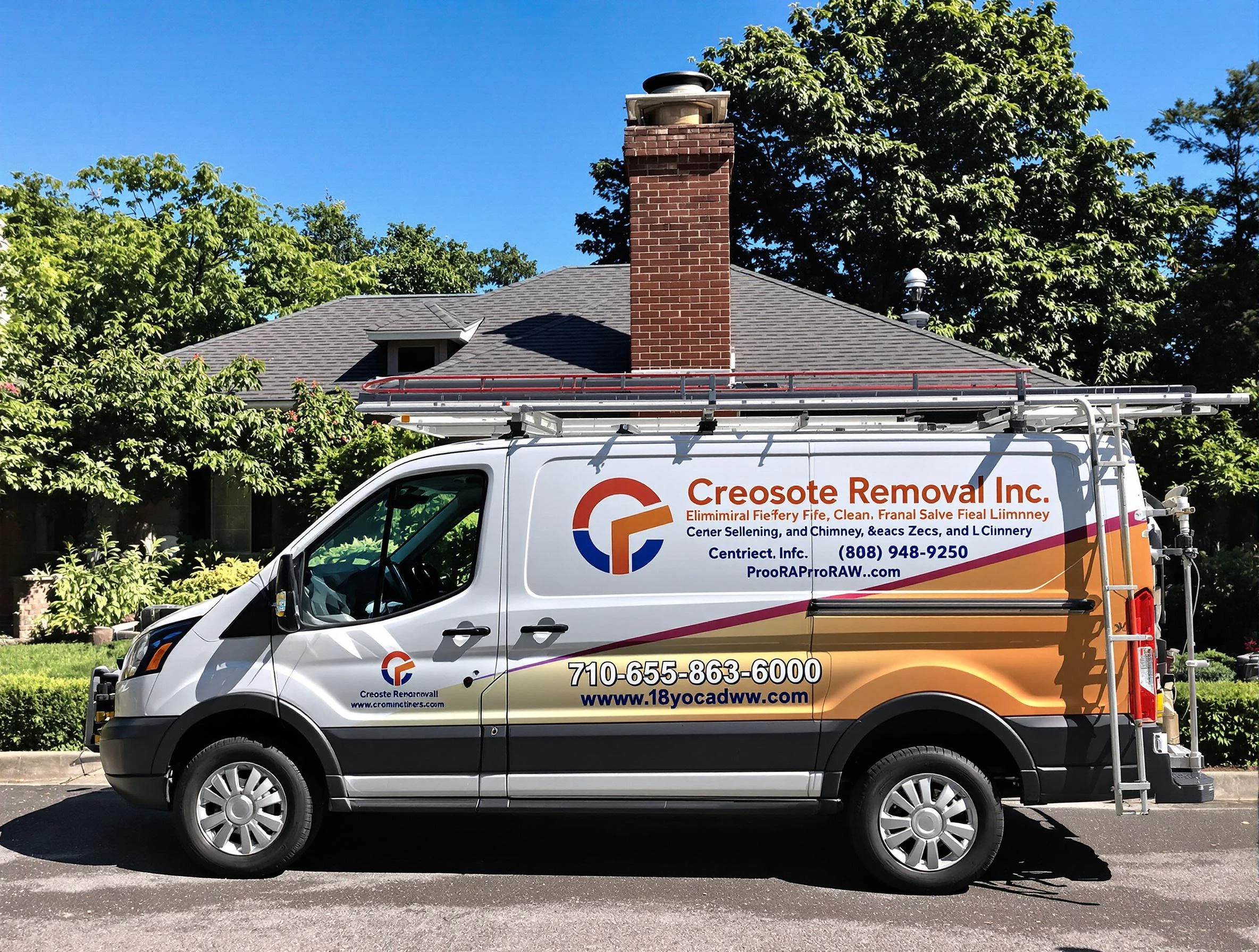 Rahway Chimney Sweep technician removing creosote safely in Rahway, NJ